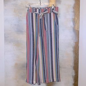 Pastel striped spring pants!